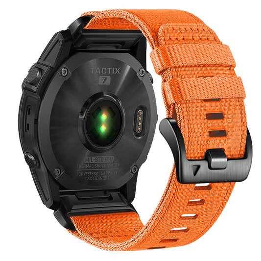 Bracelet Techsuit W070 pour Garmin Watch Fenix Series, 26mm, Orange