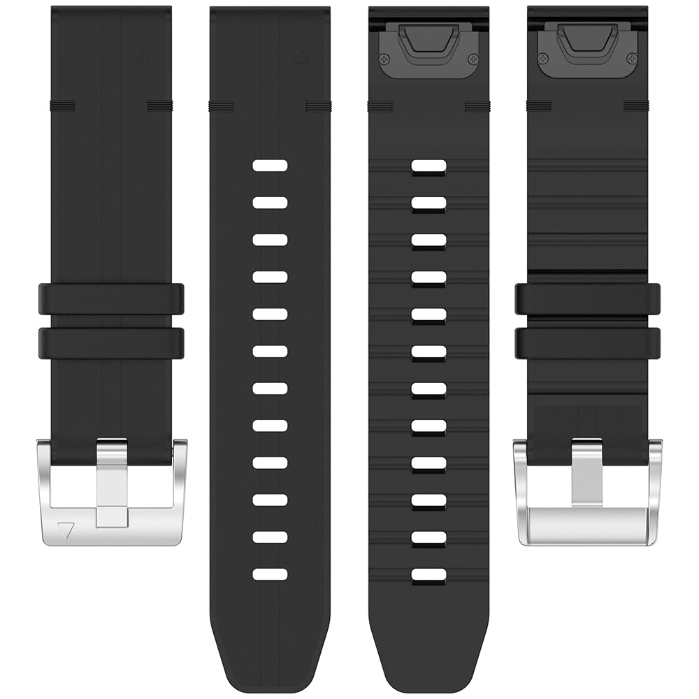 Techsuit W071 Armband für Garmin Watch Fenix / Forerunner Serie, 22mm, Schwarz