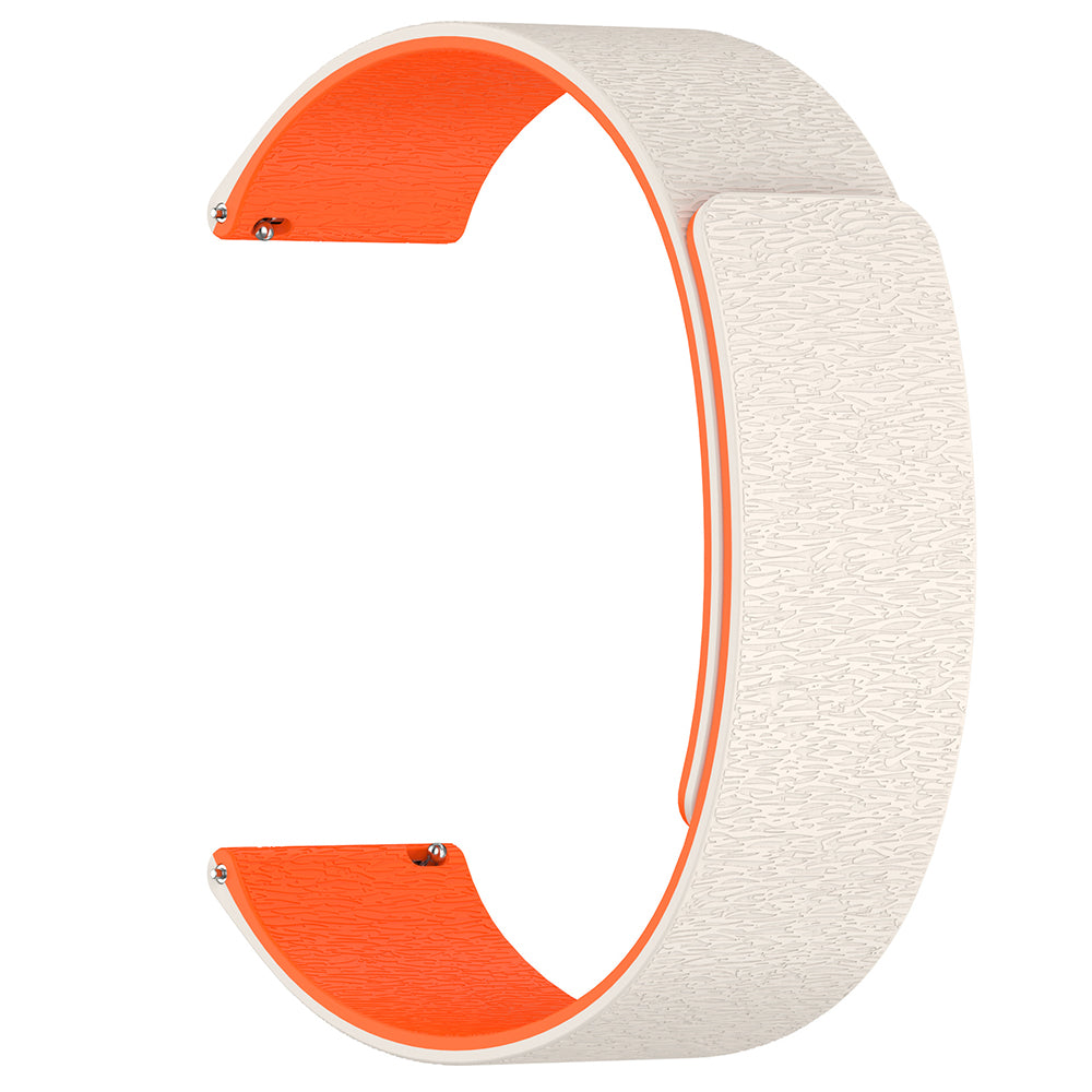 Techsuit W074 Armband für Huawei Watch / Garmin Watch Series, 18mm, Beige Orange