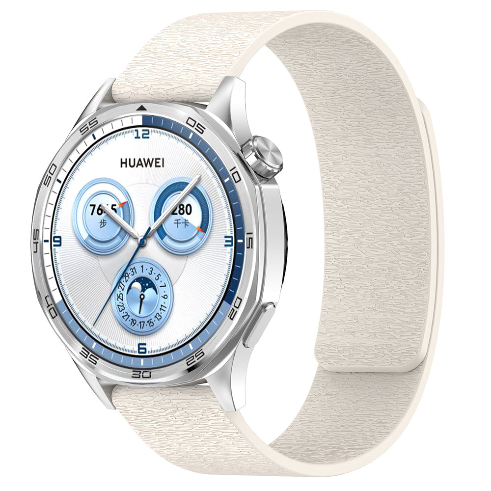 Techsuit W074 Armband für Samsung Galaxy Watch / Huawei Watch Series, 22mm, Beige