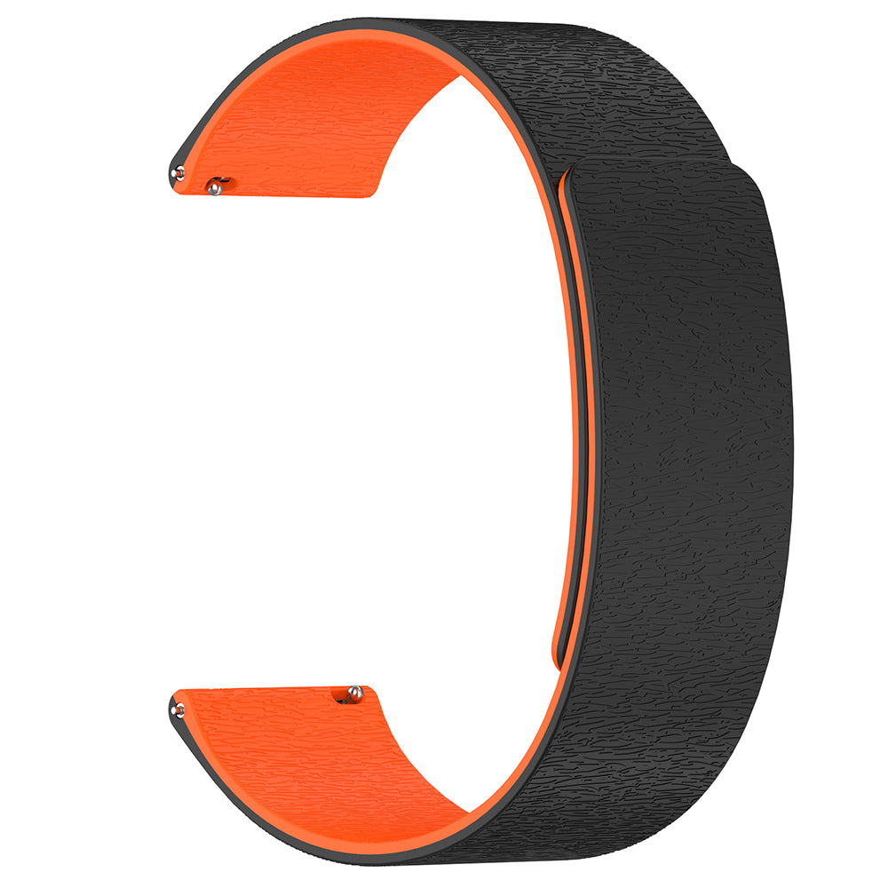Bracelet Techsuit W074 pour Samsung Galaxy Watch Series, 20mm, Noir Orange