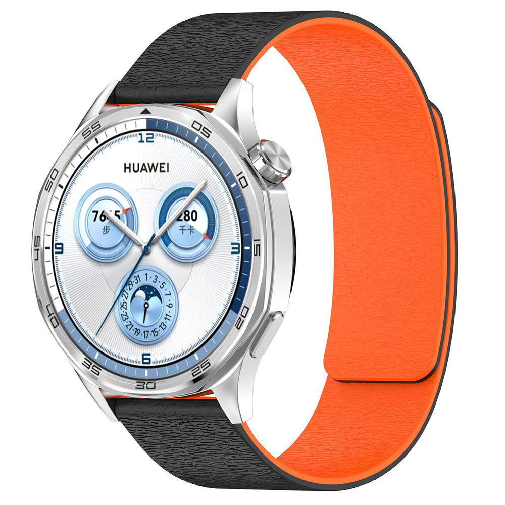 Bracelet Techsuit W074 pour Samsung Galaxy Watch Series, 20mm, Noir Orange