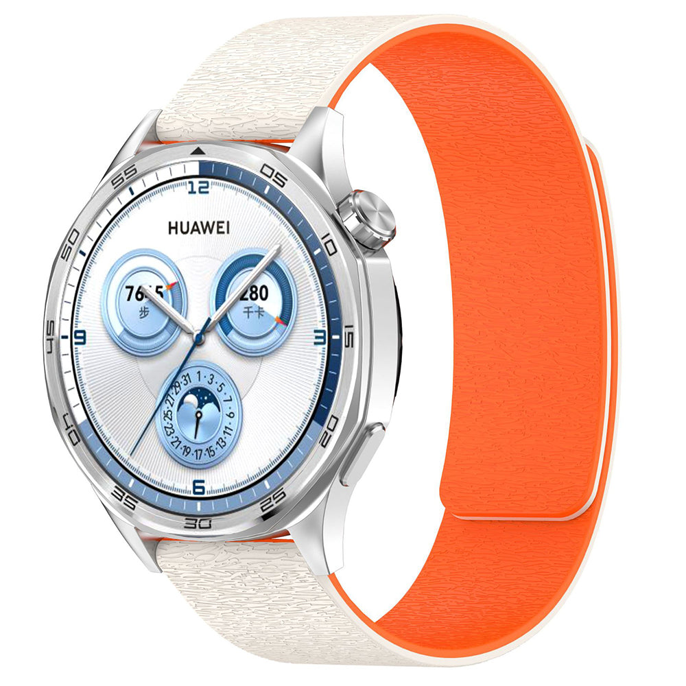 Bracelet Techsuit W074 pour Samsung Galaxy Watch Series, 22mm, Beige Orange