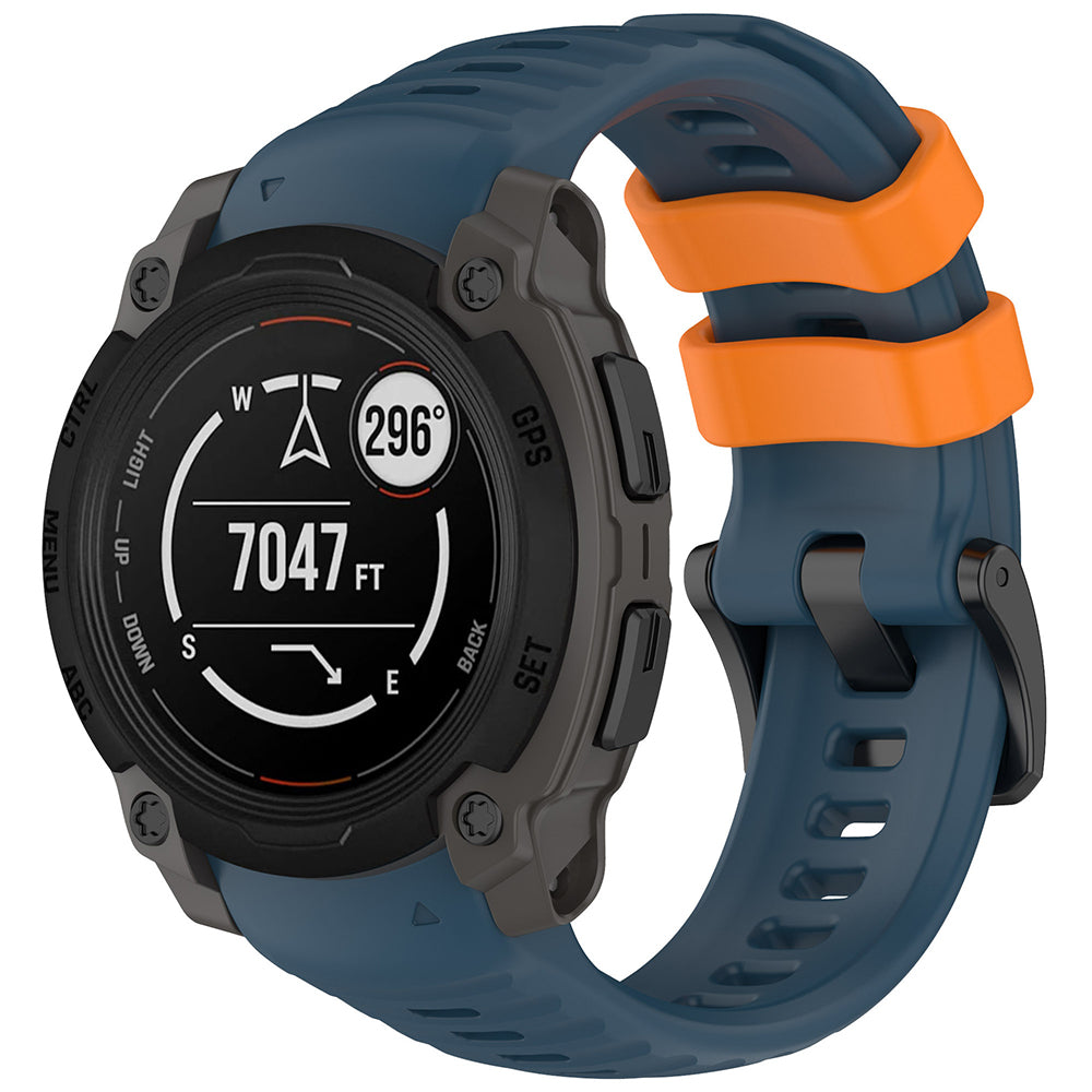 Bracelet Techsuit W076 pour Garmin Instinct E 45mm, Bleu