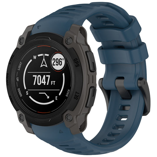 Bracelet Techsuit W076 pour Garmin Instinct E 45mm, Bleu Marine