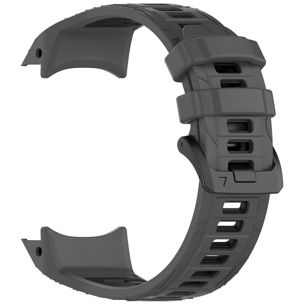 Techsuit W077 Armband für Garmin Instinct 3 45mm Solar / Instinct 3 45mm, Grau