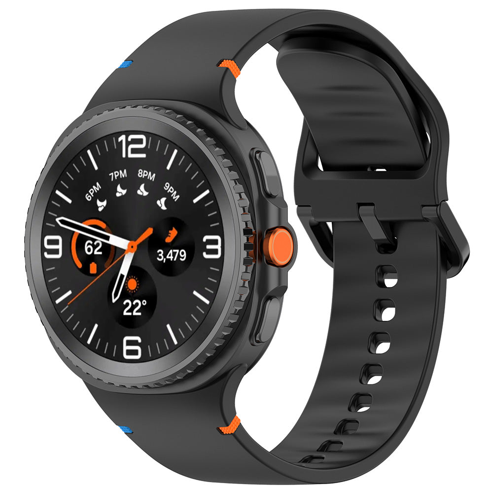 Techsuit W079 Armband für Samsung Galaxy Watch8 / Watch8 Classic Series, Schwarz