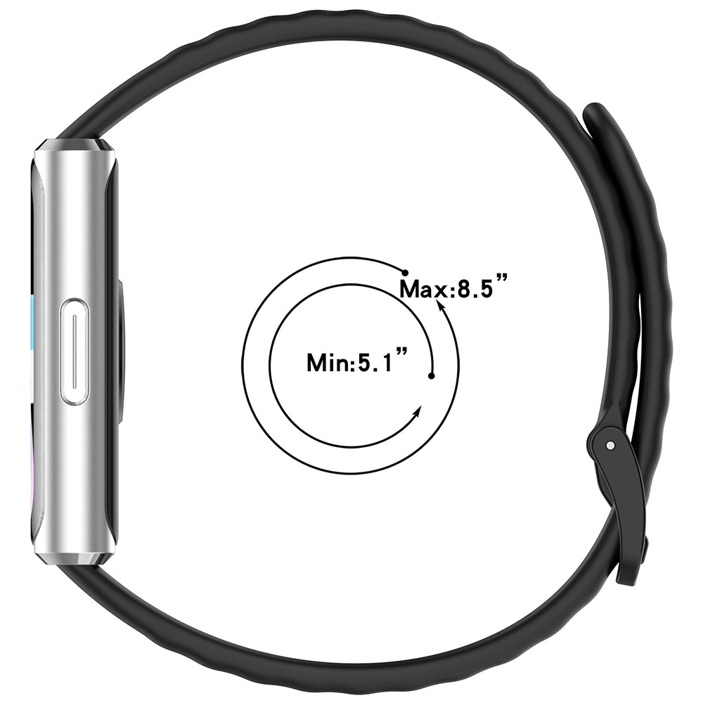 Bracelet Techsuit W082 pour Huawei Band 11 / 11 Pro, Noir