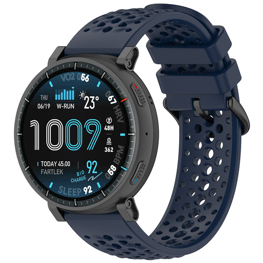 Bracelet Techsuit W083 pour Amazfit Watch / Samsung Watch Series, 22mm, Bleu Marine