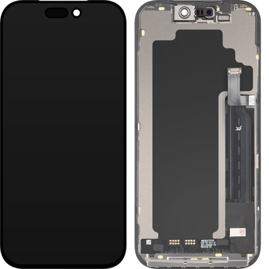 Écran tactile JK pour Apple iPhone 17 Pro, avec cadre, version LCD In-Cell IC mobile, noir