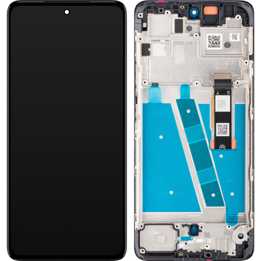 Écran tactile Motorola Moto G72, avec cadre, noir, Service Pack 5D68C21701