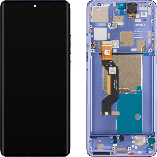 Écran tactile Motorola Edge 50 Pro, avec cadre, violet (Luxe Lavender), Service Pack 5D68C24093