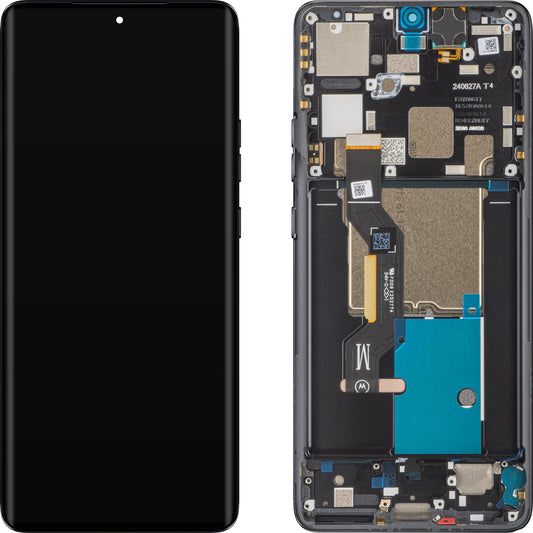 Écran tactile Motorola Edge 50 Pro, avec cadre, noir (Black Beauty), Service Pack 5D68C24092