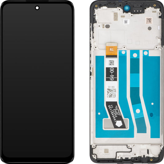 Écran tactile Motorola Moto G55, avec cadre, noir, Service Pack 5D68C28432