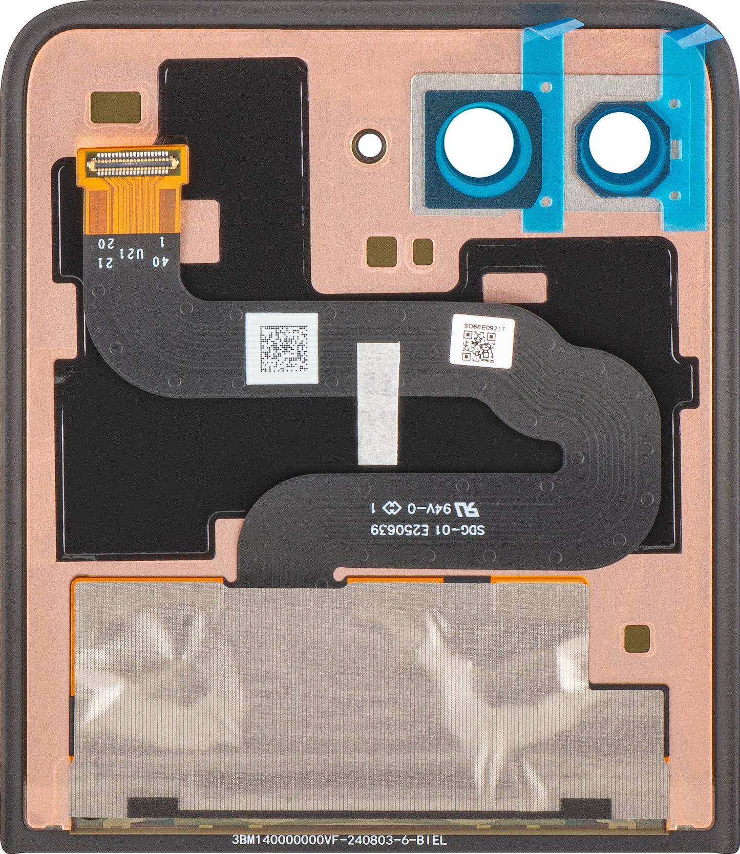 Écran tactile Motorola Razr+ 2025 / Razr+ 2024 / Razr 50 Ultra, Sub Outer, Service Pack 5D68C24593
