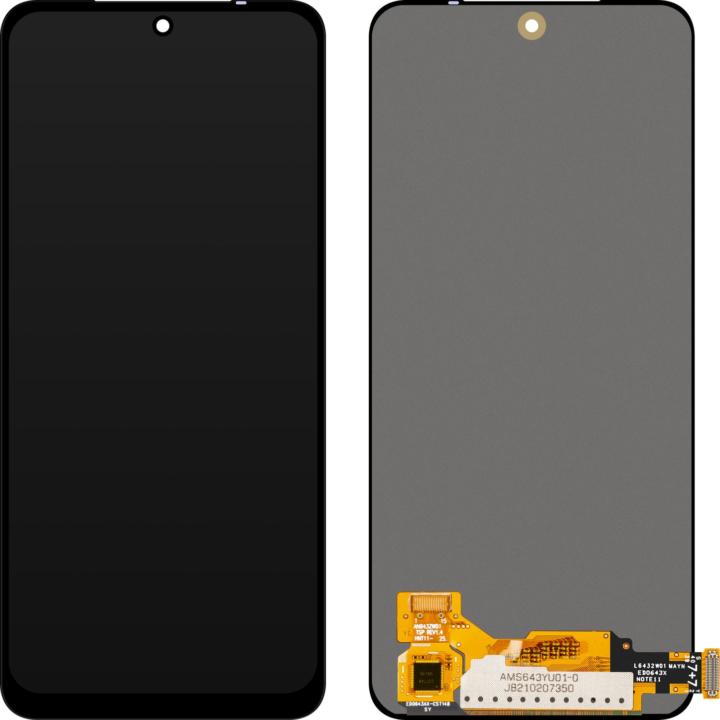 Display mit MP Touchscreen kompatibel mit Xiaomi Poco M4 Pro / Redmi Note 11 / Note 11S / Note 12S, OLED-Version