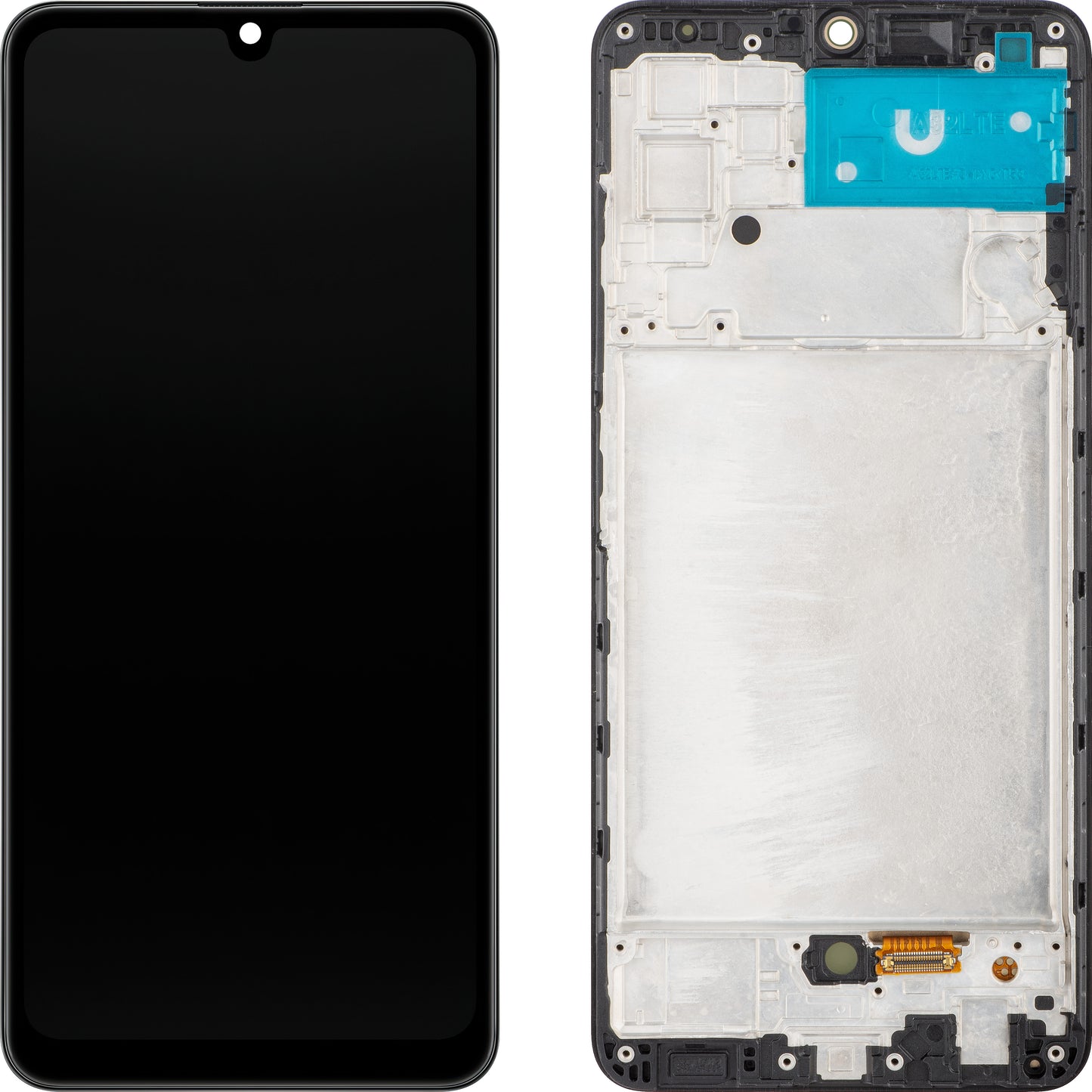 MP Touchscreen Display kompatibel zu Samsung Galaxy A32 A325, mit Rahmen, OLED Version, Schwarz