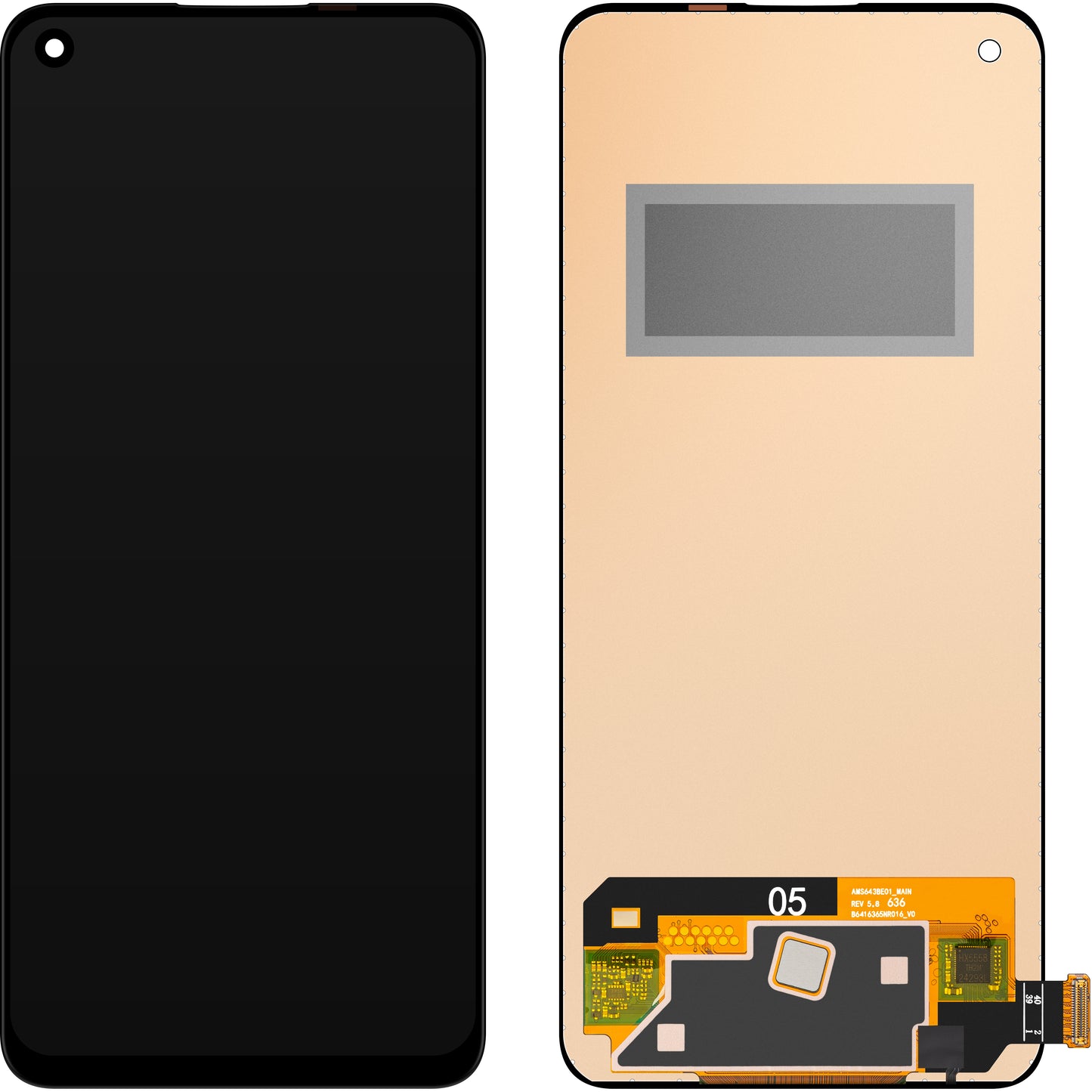 Écran avec Touchscreen MP compatible avec Oppo Find X3 Lite / K9 / Reno5 5G