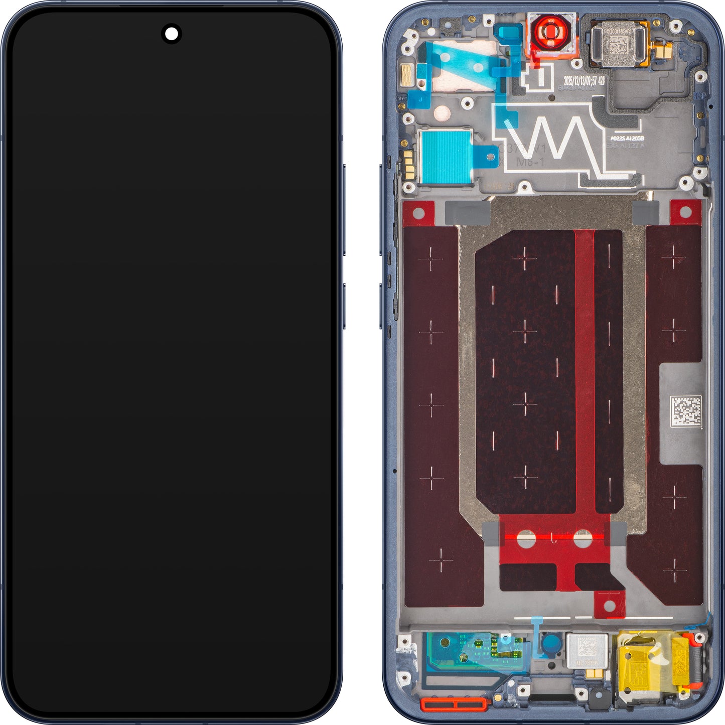 Display mit Touchscreen Oppo Reno15, mit Rahmen, Marineblau (Twilight Blue), Service Pack 621029000788