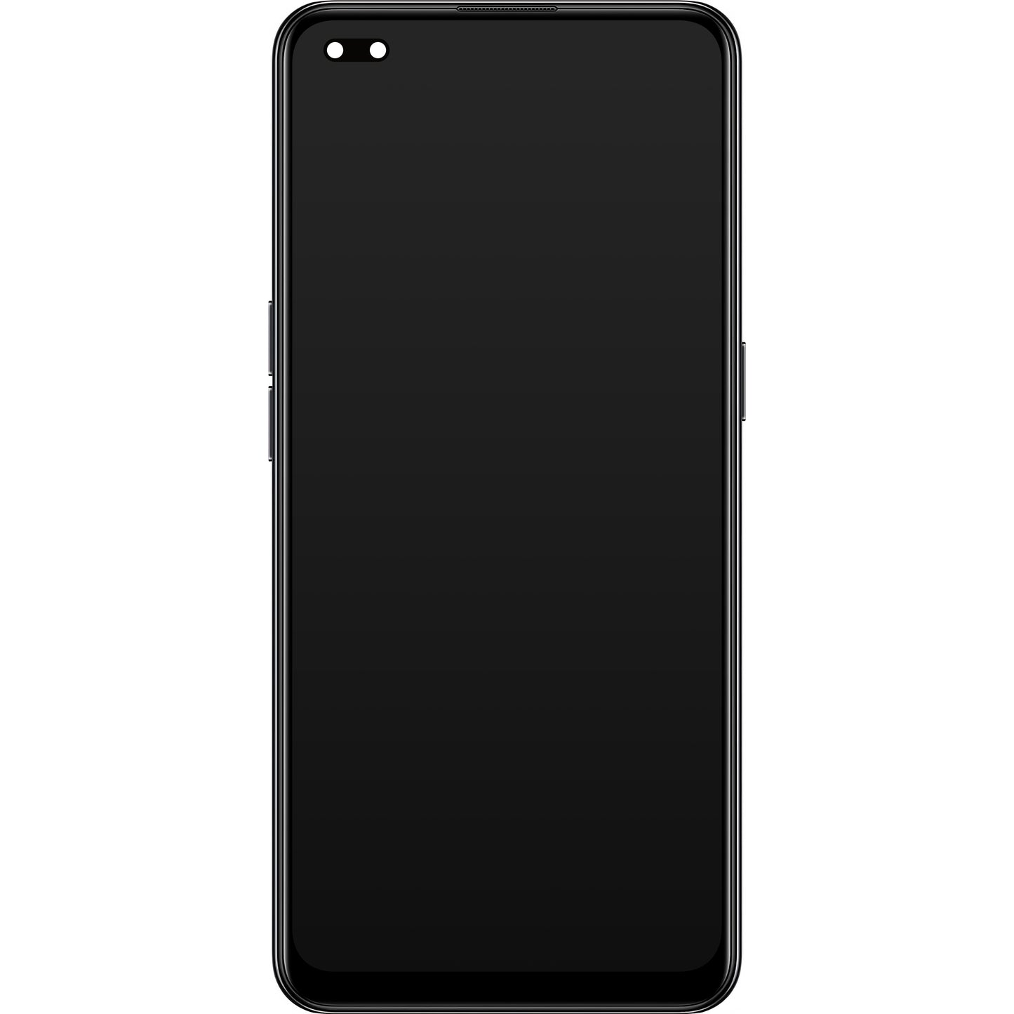 Ecran tactile Oppo Reno4 5G, avec cadre, noir, Service Pack 4904705