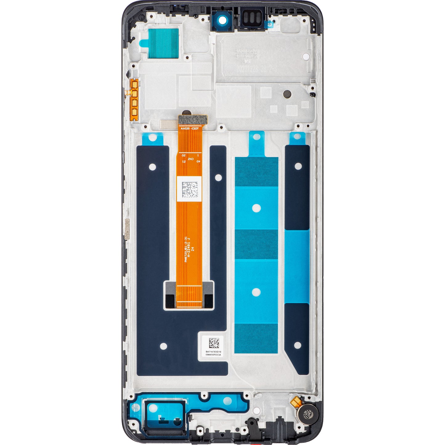 Écran tactile Realme C55, avec cadre, noir, Service Pack 4130438