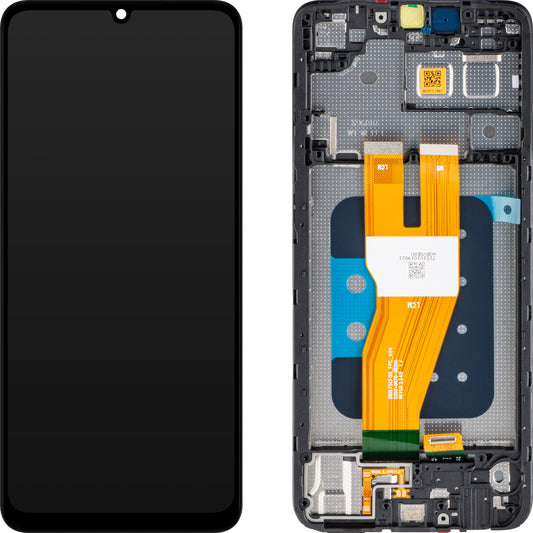 Touchscreen Display Samsung Galaxy A05 A055, mit Rahmen, Schwarz, Service Pack GH81-24189A