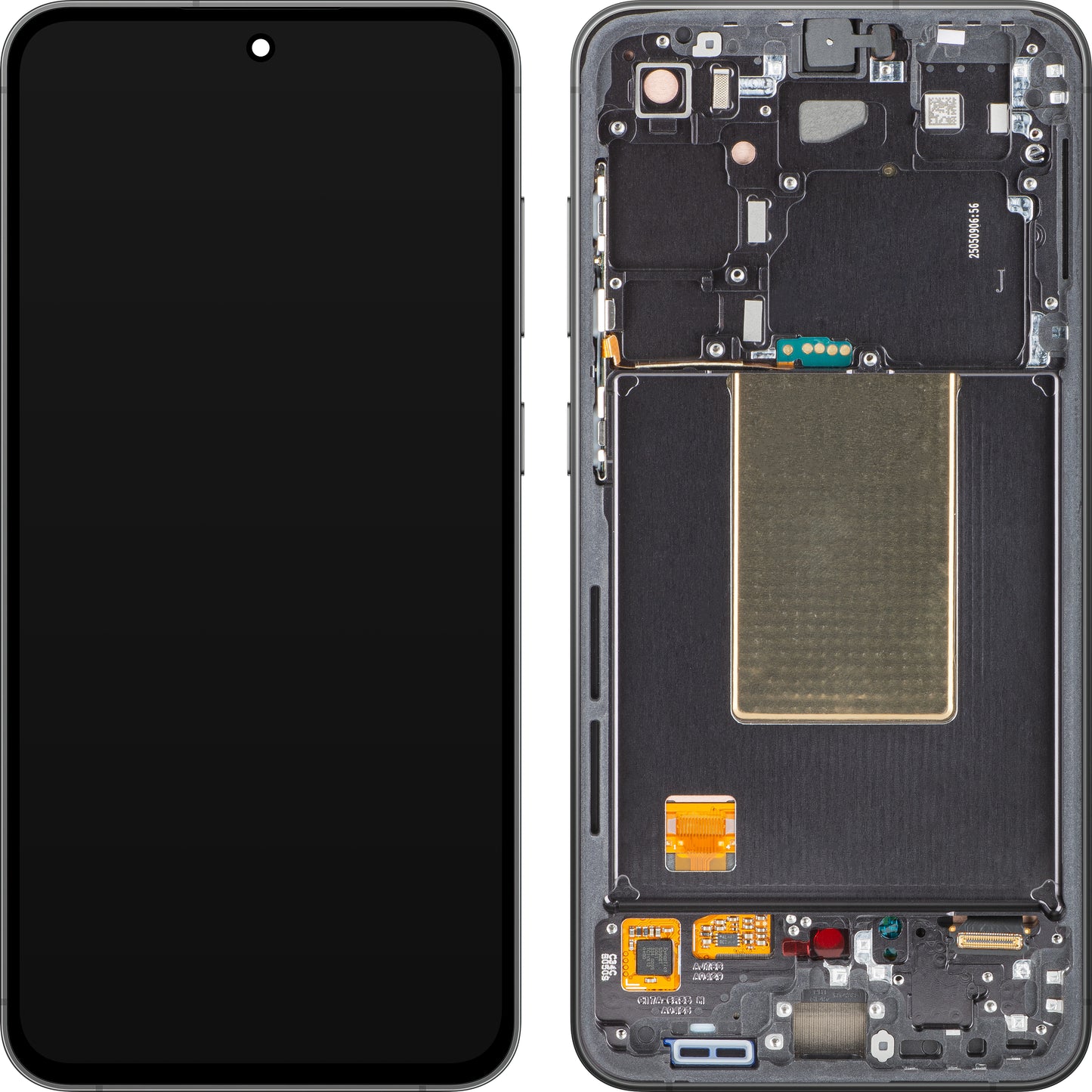 Samsung Galaxy S24 FE S721 Touchscreen Display Samsung Galaxy S24 FE S721, mit Rahmen, Schwarz (Graphit), Service Pack GH82-35848A