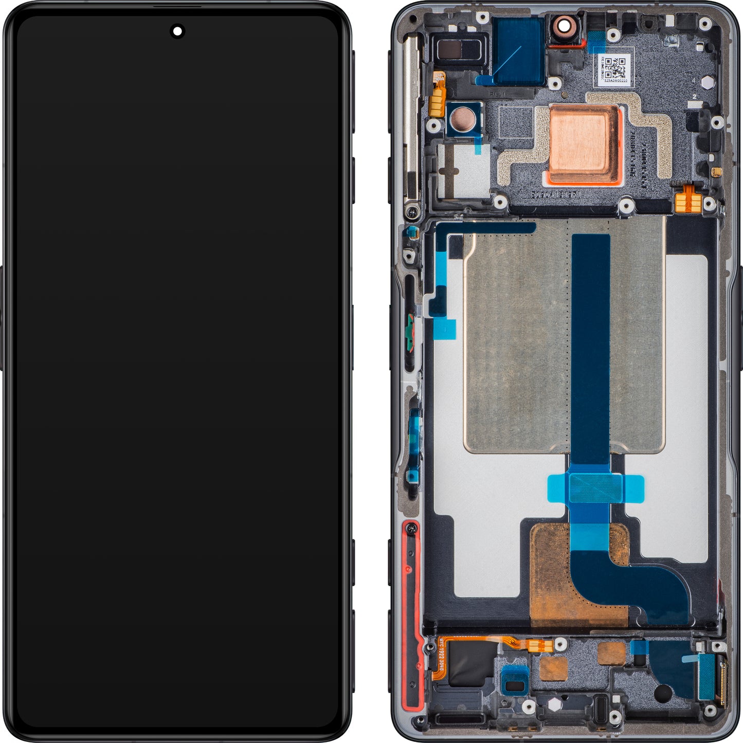 Écran tactile Xiaomi Poco F4 GT avec cadre, Noir (Stealth Black), Pack de service 5600090L1000
