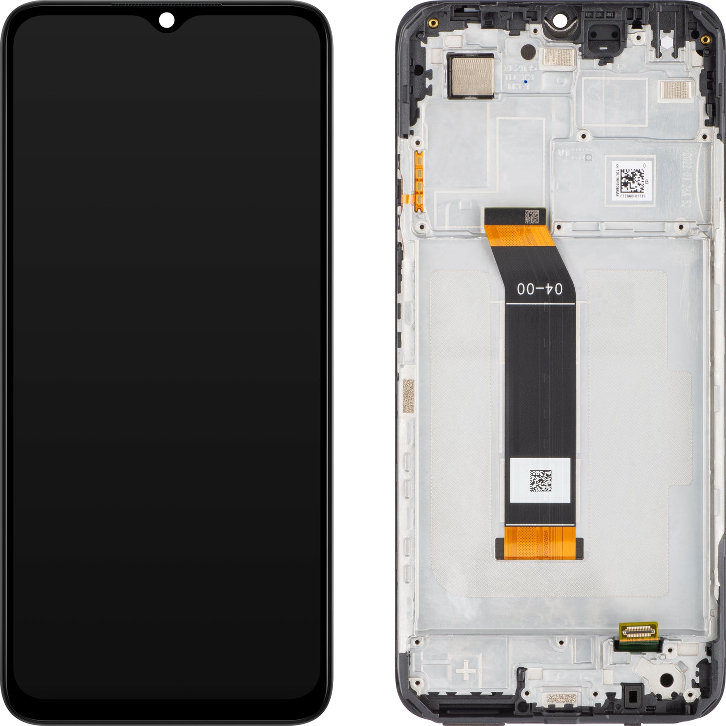 Display mit Touchscreen Xiaomi Poco M5 / M4 5G / Redmi 10 5G, mit Rahmen, Schwarz, Service Pack 560005L19P00