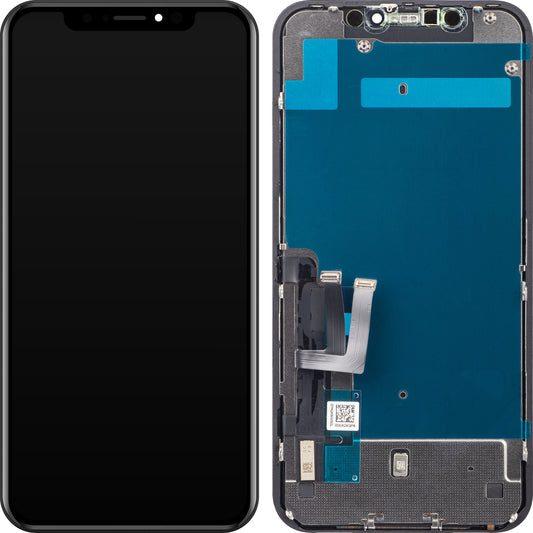 ZY Écran tactile pour Apple iPhone 11, avec cadre, LCD In-Cell IC mobile, noir