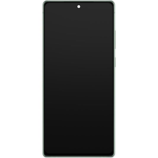 Écran tactile Samsung Galaxy Note 20 5G N981 / Note 20 N980, avec cadre, vert, Service Pack GH82-23495C