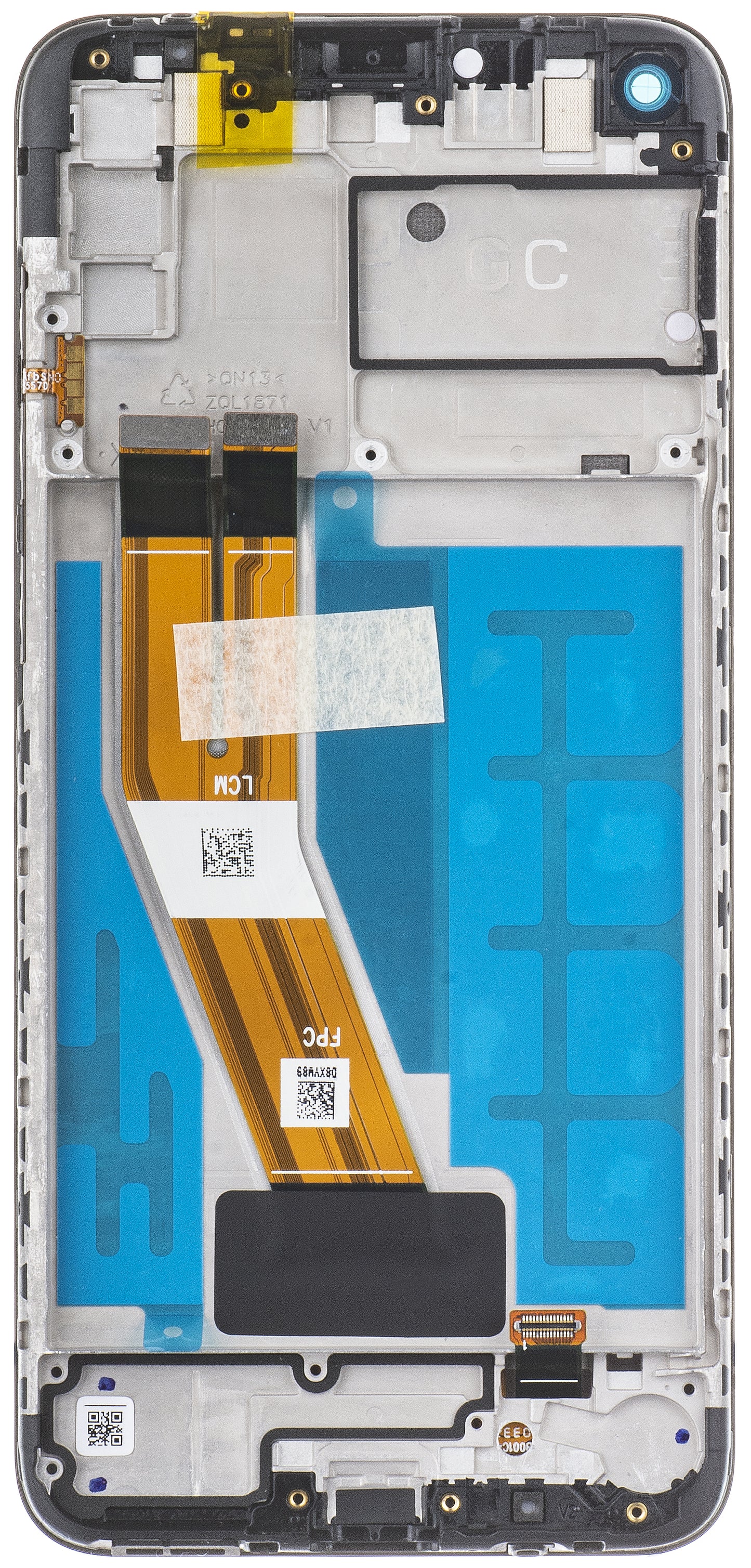 Écran avec écran tactile Samsung Galaxy A11 A115, avec cadre, noir, Service Pack GH81-18760A