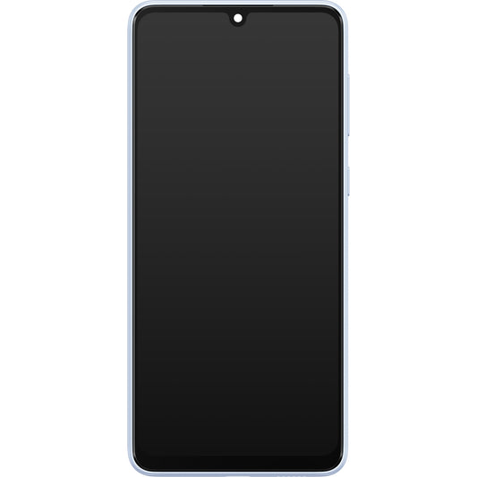 Touchscreen Display Samsung Galaxy A33 5G A336, mit Rahmen, Blau, Service Pack GH82-28143C