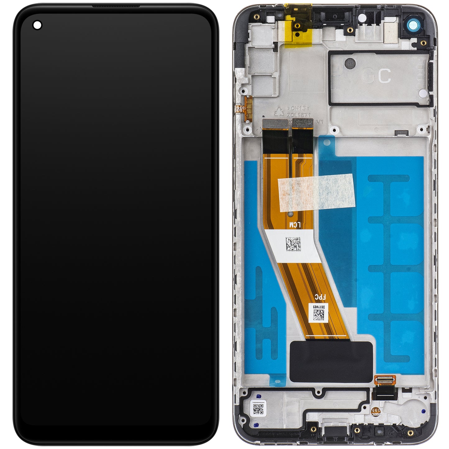 Écran avec écran tactile Samsung Galaxy A11 A115, avec cadre, noir, Service Pack GH81-18760A
