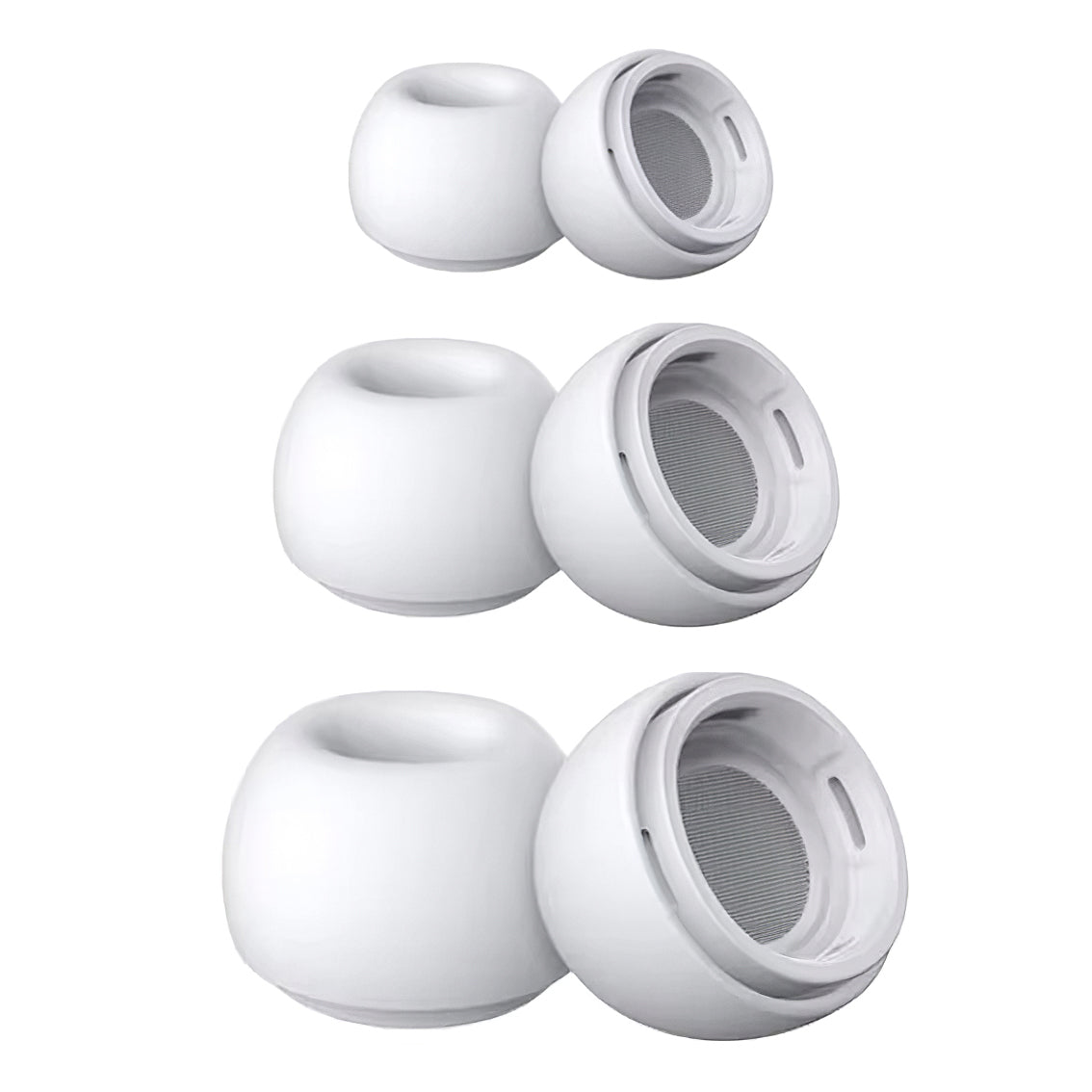 Embouts Tech-Protect pour Apple AirPods Pro Series, Taille S / M / L, Blancs