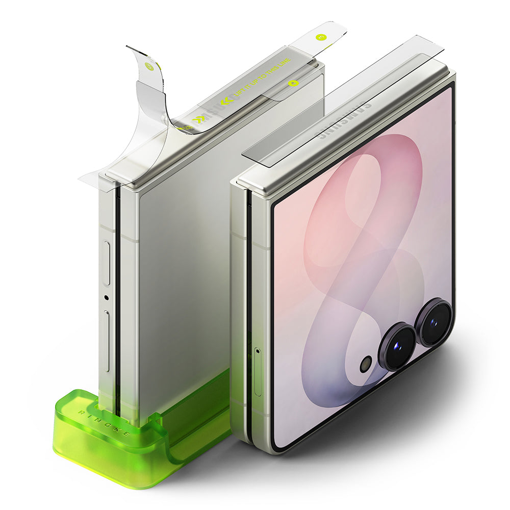 Scharnier-Schutzfolie Ringke Dual Easy für Samsung Galaxy Z Flip8 F776, Kunststoff, 2er-Set