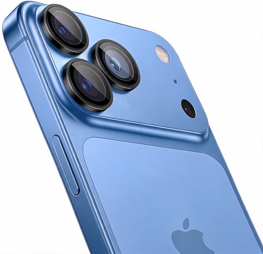 Film de protection pour caméra arrière Tech-Protect CamRing Fit+ pour Apple iPhone 18 Pro / 18 Pro Max, Verre trempé, Noir