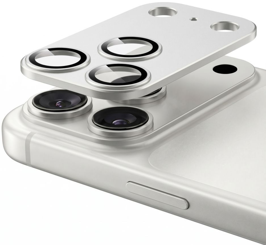 Schutzfolie für die Rückkamera Tech-Protect CamFull Fit+ für Apple iPhone 18 Pro Max, gehärtetes Glas, silberfarben