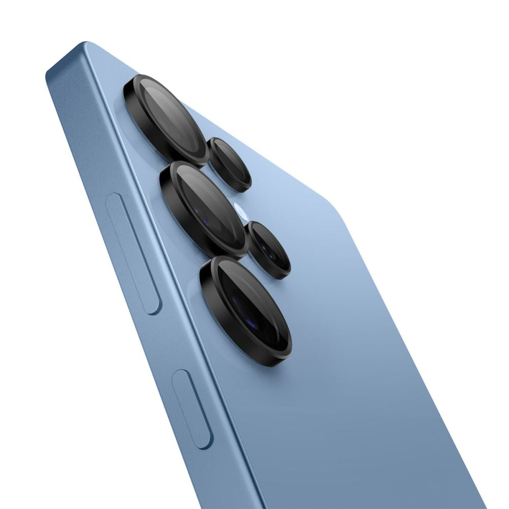 Schutzfolie für die Rückkamera Spigen GlastR EZ FIT Optik Pro HD für Samsung Galaxy S25 Ultra S938, Gehärtetes Glas, Set mit 2 Stück, Schwarz