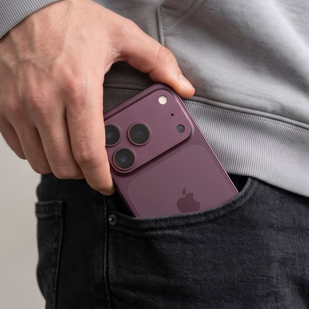 Film de protection pour caméra arrière Tech-Protect CamFull Fit+ pour Apple iPhone 18 Pro, Verre trempé, Bordeaux