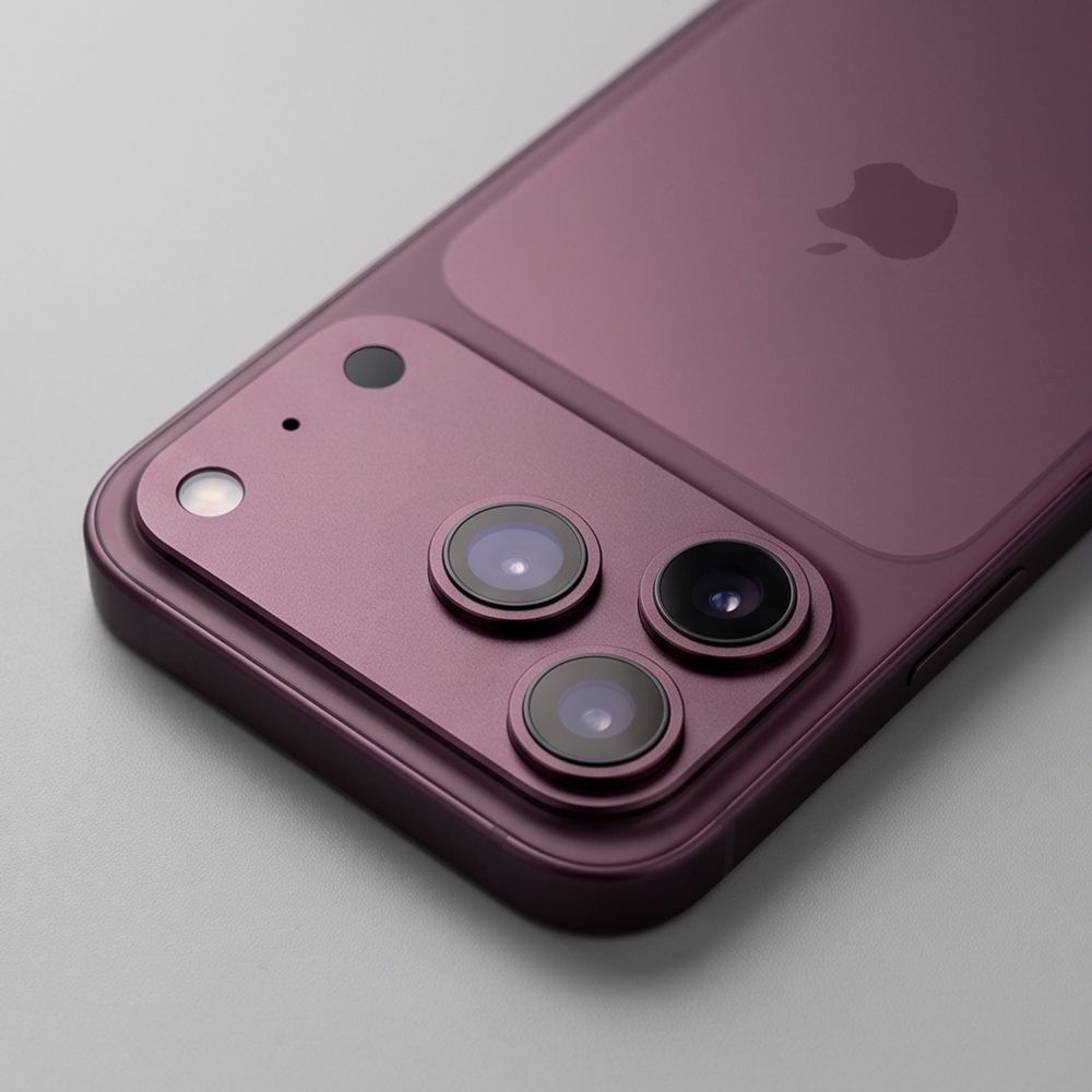 Film de protection pour caméra arrière Tech-Protect CamFull Fit+ pour Apple iPhone 18 Pro, Verre trempé, Bordeaux