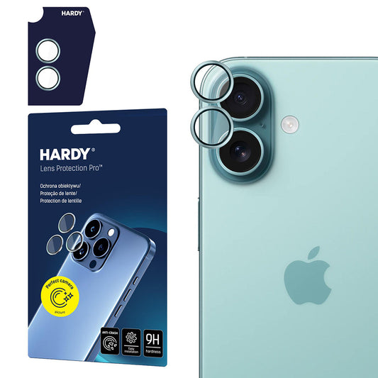 Schutzfolie Rückkamera 3MK Hardy Protection Pro für Apple iPhone 17, Gehärtetes Glas, Grün
