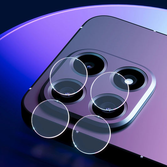 Film de protection pour caméra arrière 3MK Protection pour Motorola Edge 70, Verre Trempé, Lot de 4 pièces, Transparent