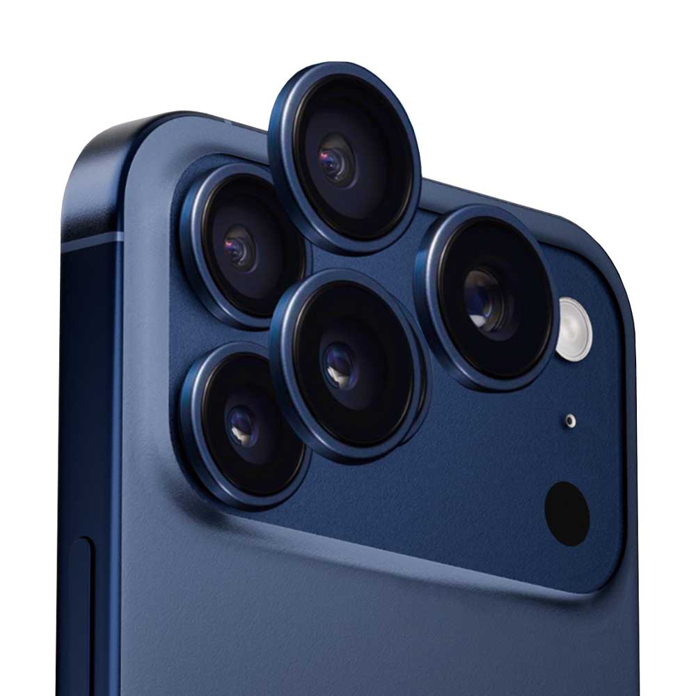 Film de protection pour caméra arrière Anank AR pour Apple iPhone 17 Pro Max / 17 Pro, Verre Trempé, Bleu