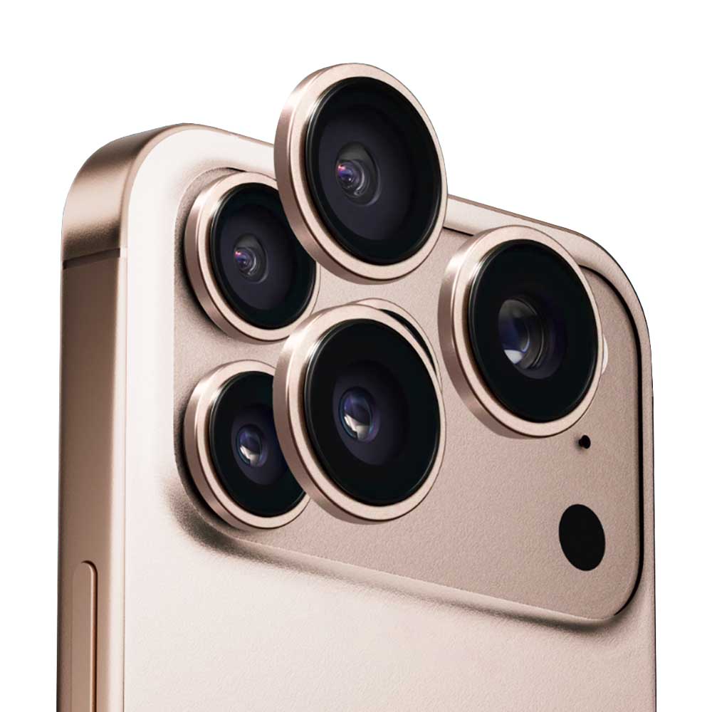 Film de protection Caméra Arrière Anank AR pour Apple iPhone 17 Pro Max / 17 Pro, Verre Trempé, Doré