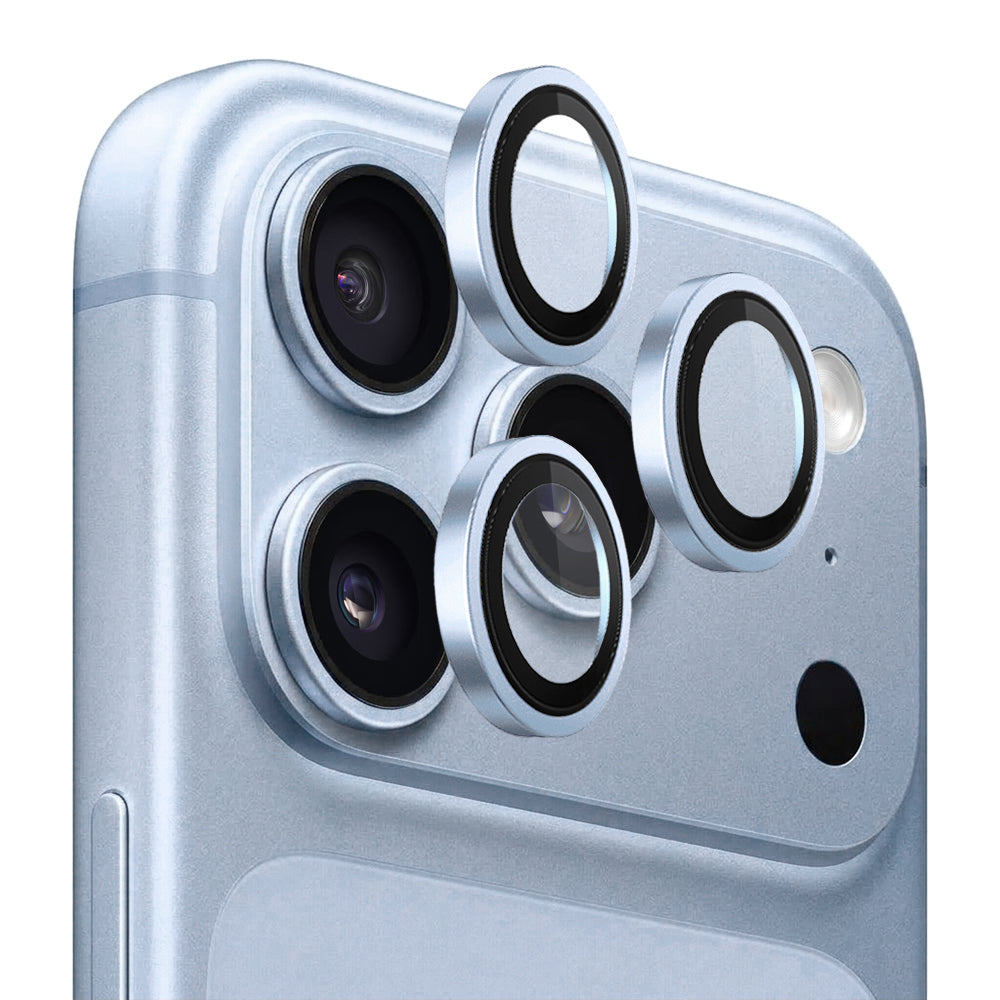 Blueo 99 Anti-Reflex HD Schutzfolie für die Rückkamera für Apple iPhone 18 Pro / 18 Pro Max, gehärtetes Glas, Hellblau