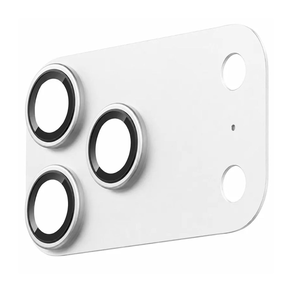 Protection d’objectif arrière Blueo Integrated Metal pour Apple iPhone 18 Pro, verre trempé, argentée