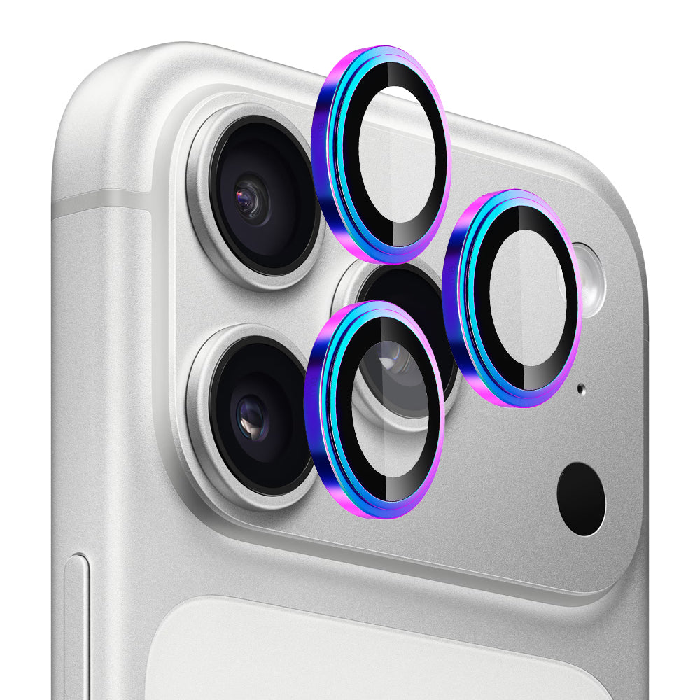 Film de protection Caméra Arrière Blueo Sapphire Crystal pour Apple iPhone 17 Pro Max / 17 Pro, Verre Trempé, Multicolore