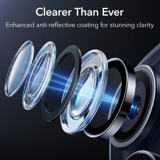 Schutzfolie ESR Armorite für die Rückkamera für Apple iPhone 17 Pro Max / 17 Pro / 16 Pro Max / 16 Pro, gehärtetes Glas, Blau