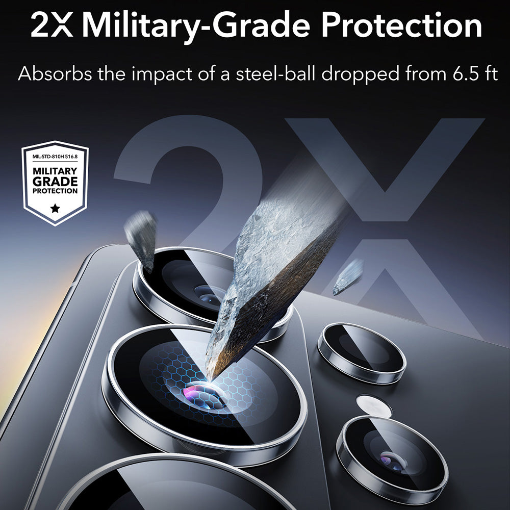 Schutzfolie ESR Armorite für die Rückkamera des Samsung Galaxy S26 Ultra S948, gehärtetes Glas, Transparent